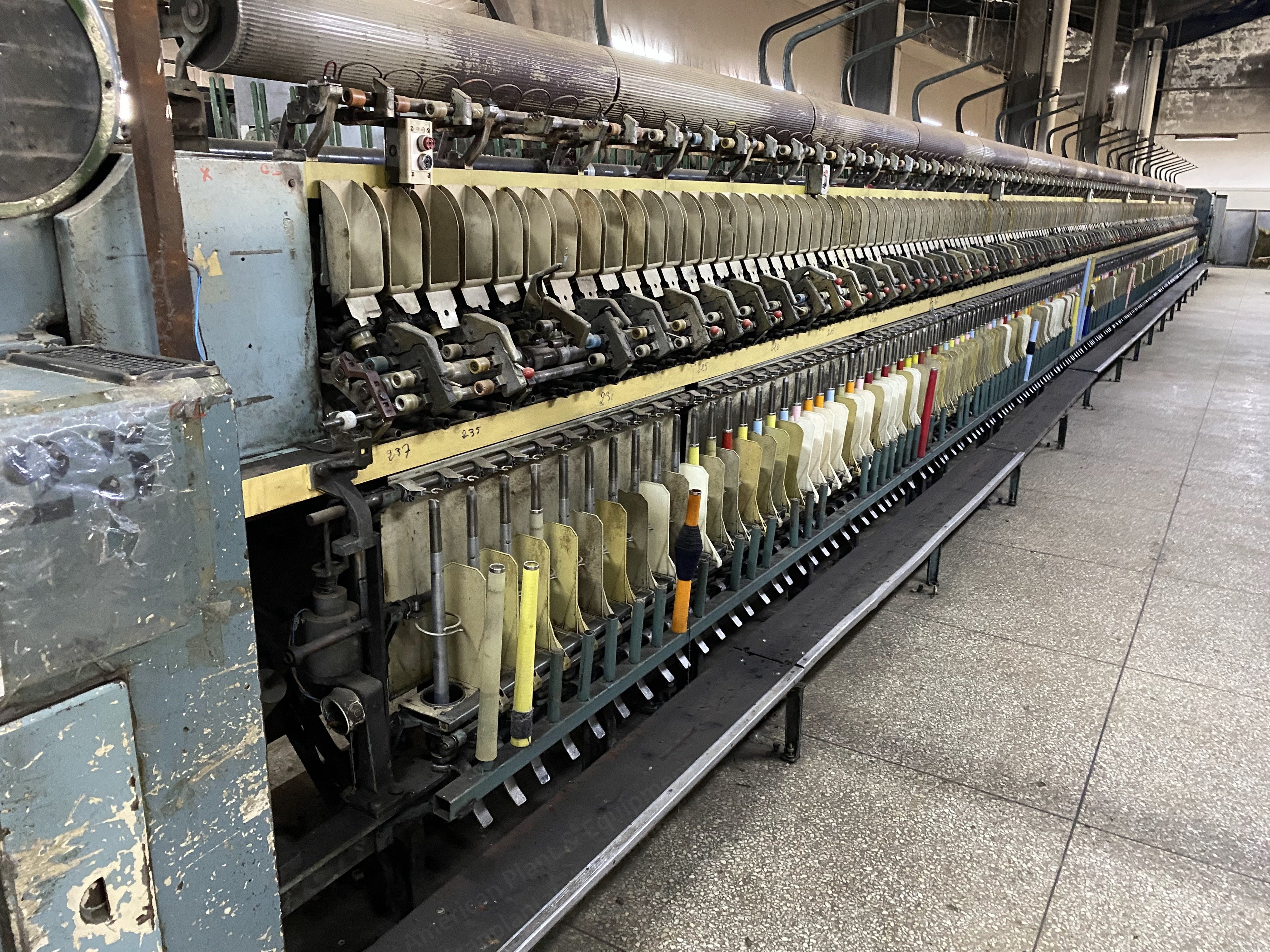 Gaudino, FBTE, 1985, Woolen Ring Spinning Frame, 236 Spindles, 75mm Ring Diameter