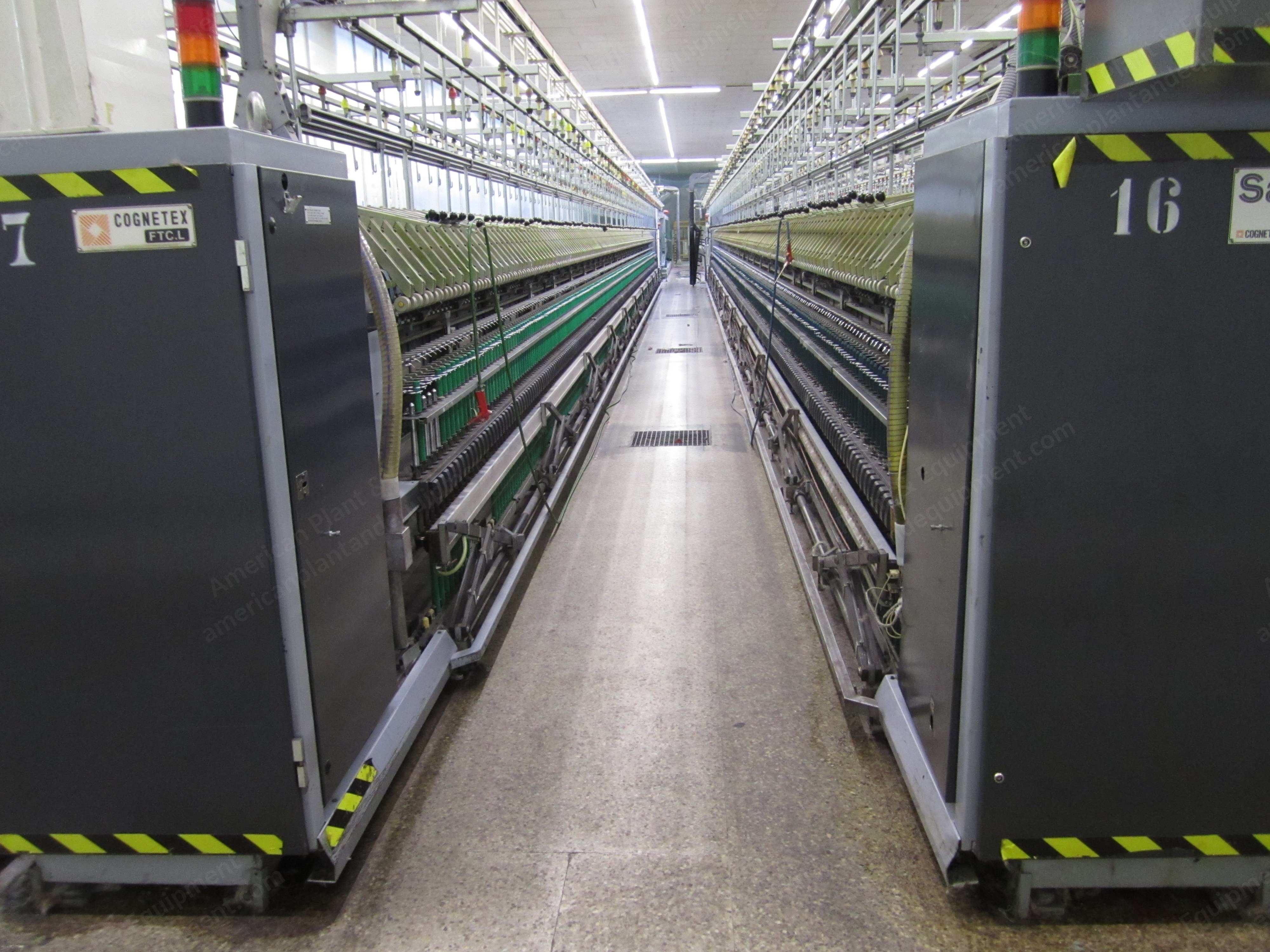 Savio, FTC 8 R, 1995, Worsted Ring Spinning Frame, 640 Spindles, 55mm Ring Diameter, Linked with Savio Espero Winders