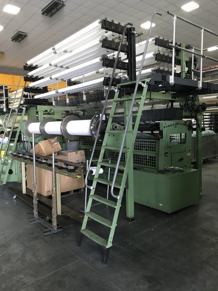 Karl Mayer, MRES, 1995 to 1997, 132" Working Width, Gauge 48, Raschel Warp Knitting Machines