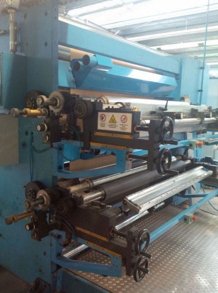 CMR, Rotowax 2000/1500, 2009, Flexographic Printing Press, 2 Colors, 1500mm Width, with Coating Unit