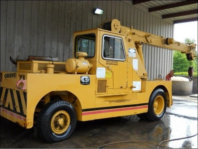 Grove, IND68, 1985, Crane Forklift, 24,000 lbs Capacity, Detroit Diesel, 42 ft Boom
