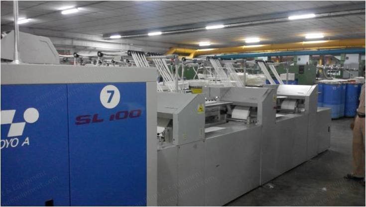 Toyota, SL-100, 2006, 100 m/min Winding Speed, 36 Creel Slivers, 630x300mm Lap Size