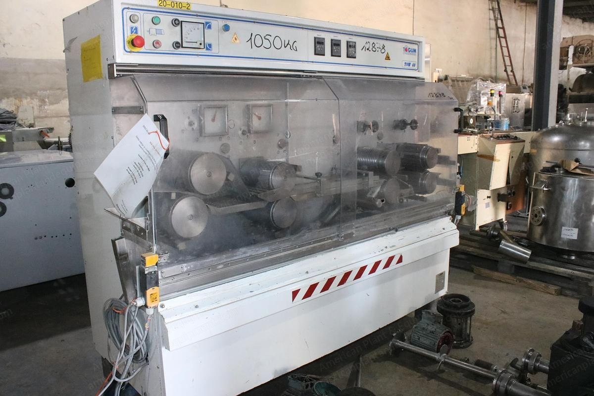 Togum, TOW 40, Rolling & Scoring Machine, Capacity 200 kg/hr, 2300x800x1800mm