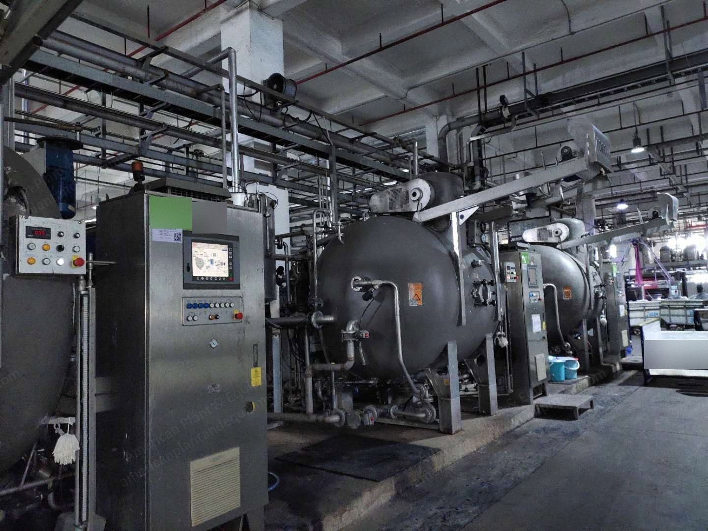 Fongs Dyeing Machines, 2013, HTHP, Sedo Monitor, PLC, 250kg to 1000kg Capacity