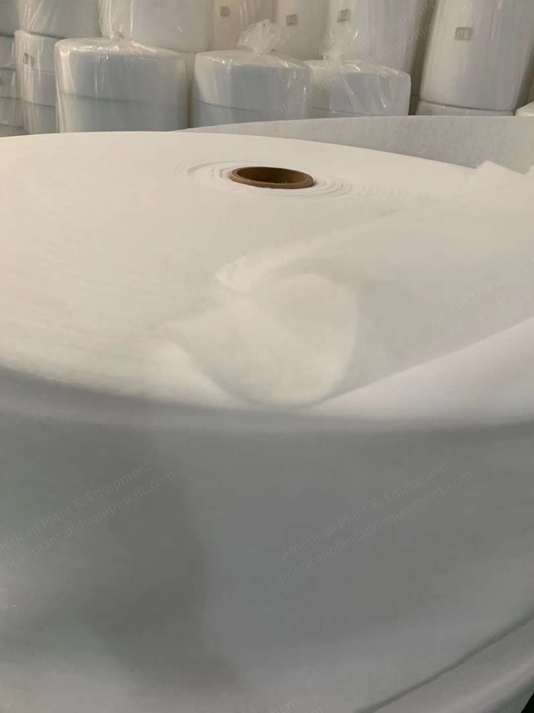 PP Melt-Blown Nonwoven Fabric, 20 GSM, 175mm Width, White
