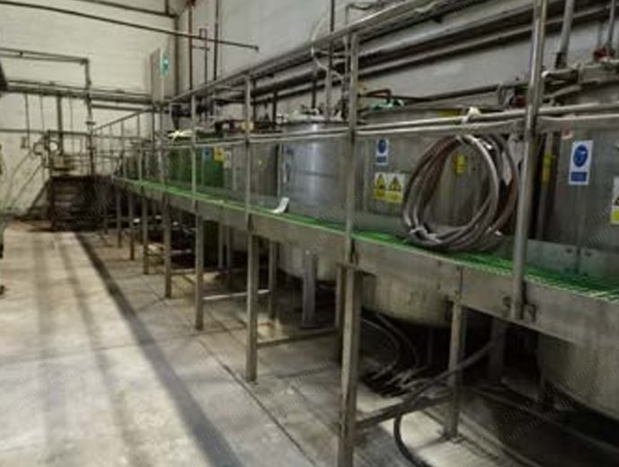 Brugman, Continuous Rope Fabric Bleaching Range, 1990, 3200mm, Stainless Steel