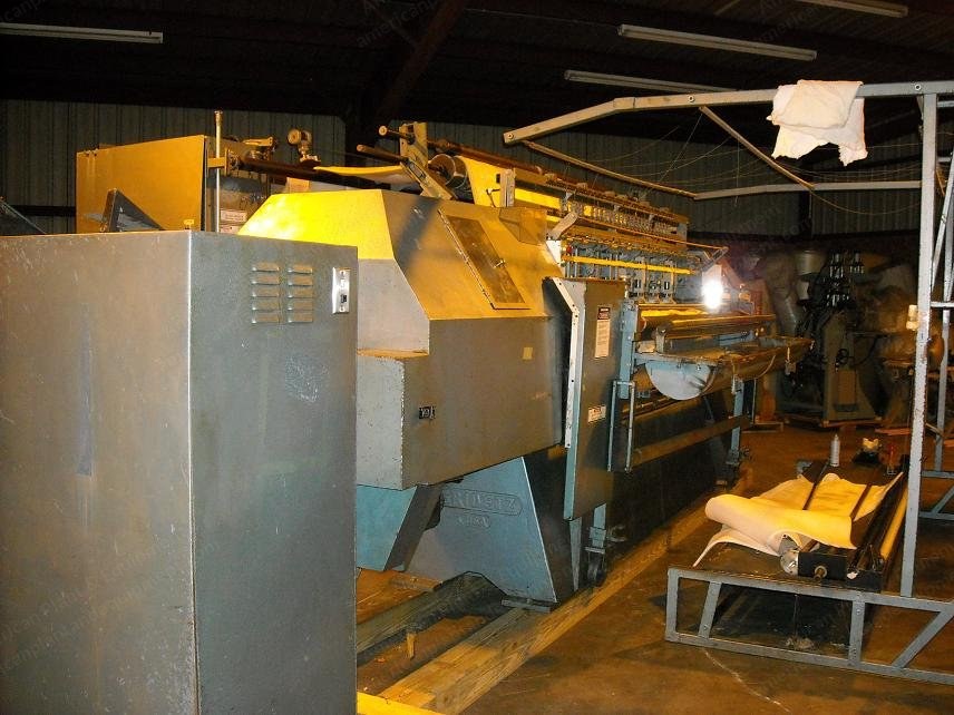 Gribetz, GI-4300, 1993, Tack & Jump Chainstitch, 3 Bar, 90 Inch Wide, with Pro-I Panel Cutter