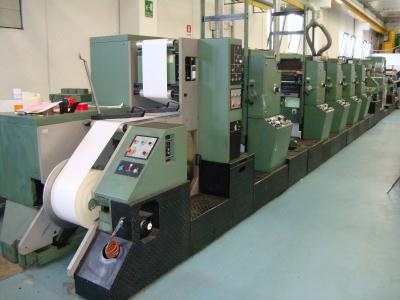 Gallus, R300 E, 1991, Web Width 320mm, 5 Letterpress Units, UV Dryers