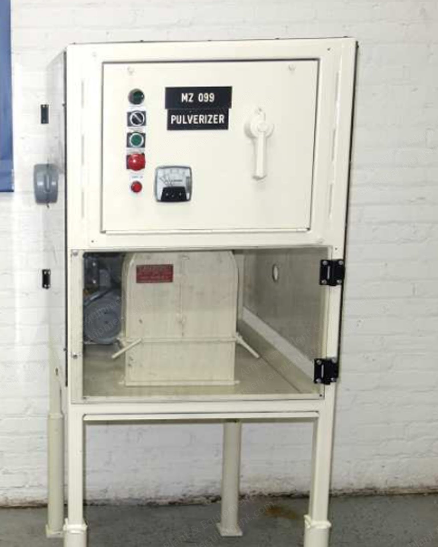Jacobson, 88-B, Lab Hammermill Pulverizer, 1 HP, Carbon Steel, 3450 RPM