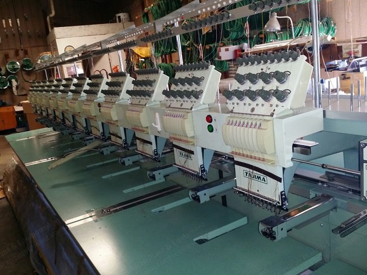 Tajima, TME DC912, 1996, 12 Heads, 9 Needles, with Cap Frame Attachment
