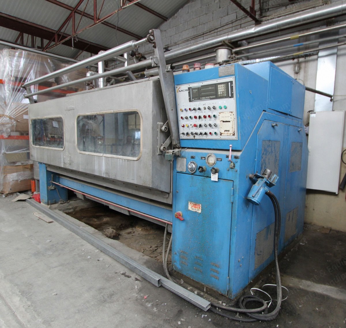 MCS, Maxi Jigger 3400, 1989, Working Width 3200mm, Roller Width 3400mm, Max Temp 98C