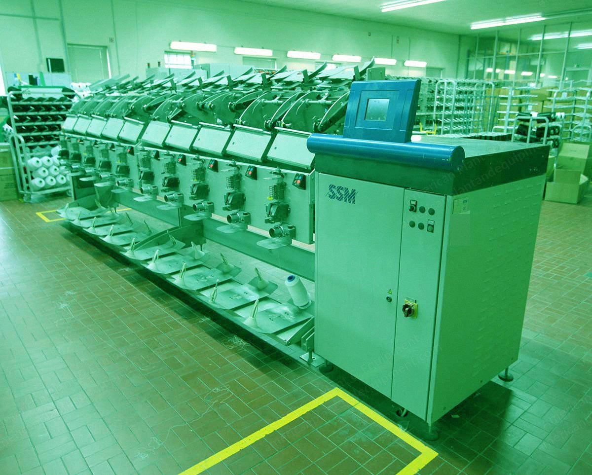 SSM, DP1-W, 2006, Precision Winder, 10 Spindles, Traverse 100-254mm, Speed 1500 m/min