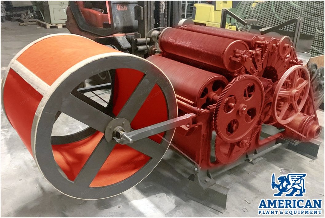 Memminger, Sample Roller Card, 1972, Working Width 700mm, 3 Pairs Worker and Stripper