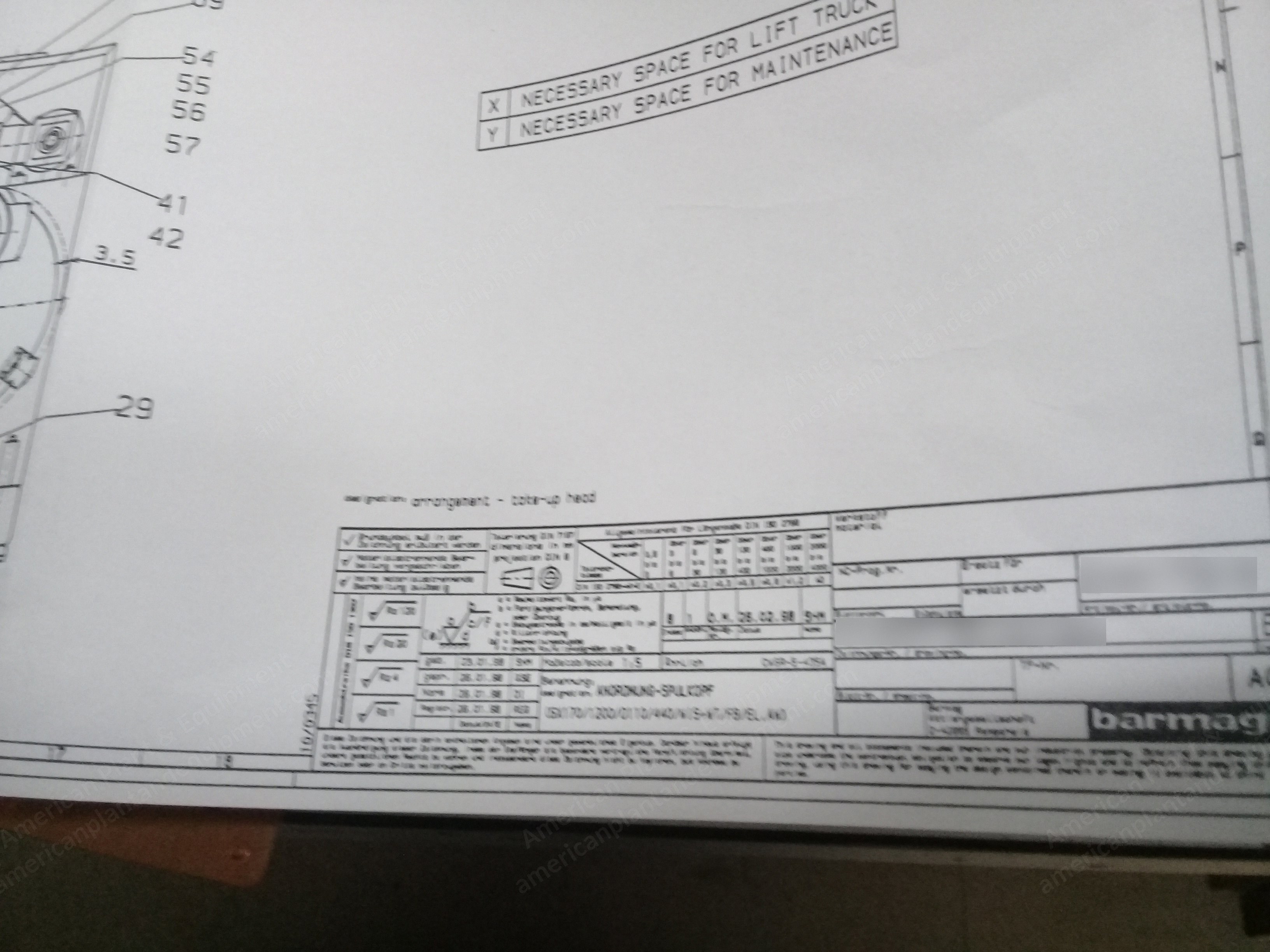 Barmag, CW6R-5-473-A, 1997, 6 Positions, 170mm Traverse, 1200mm Chuck Length