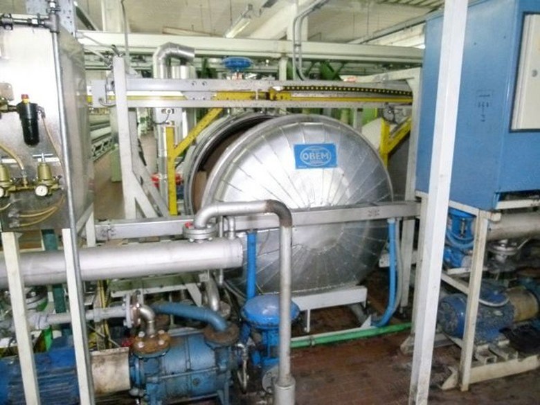 Obem, VFV 130, 1997, Yarn Steamer and Dryer, 130 kg Capacity, with ESSIC 130 Dryer