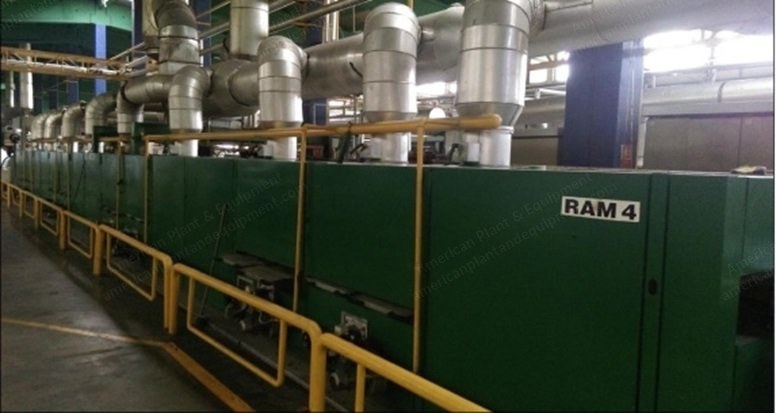 Monforts, Montex, 1997, 2200mm Working Width, 6 Chambers, Gas Heated, Pin and Clip Chain