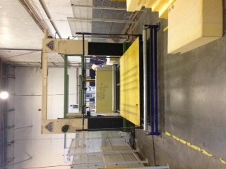 Baumer, OFS-222, 1984, Horizontal Oscillating Slitter, 117.25x86.5 Inch Table, 50.5 Inch Table-to-Knife