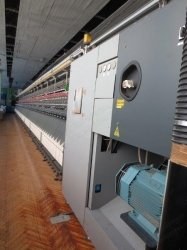 Savio, Geminis 202 B, 1997, Double Twister, 216 Spindles, 8 Inch Feed, 6 Inch Output