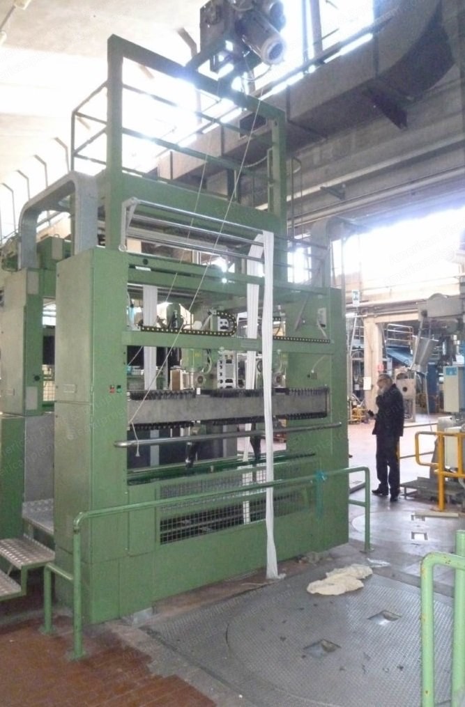 Bianco, Linea Apritubolare, 2000, Unfolding Machine, Rotary Platform Entrance, Automatic Detwister, Folder Exit