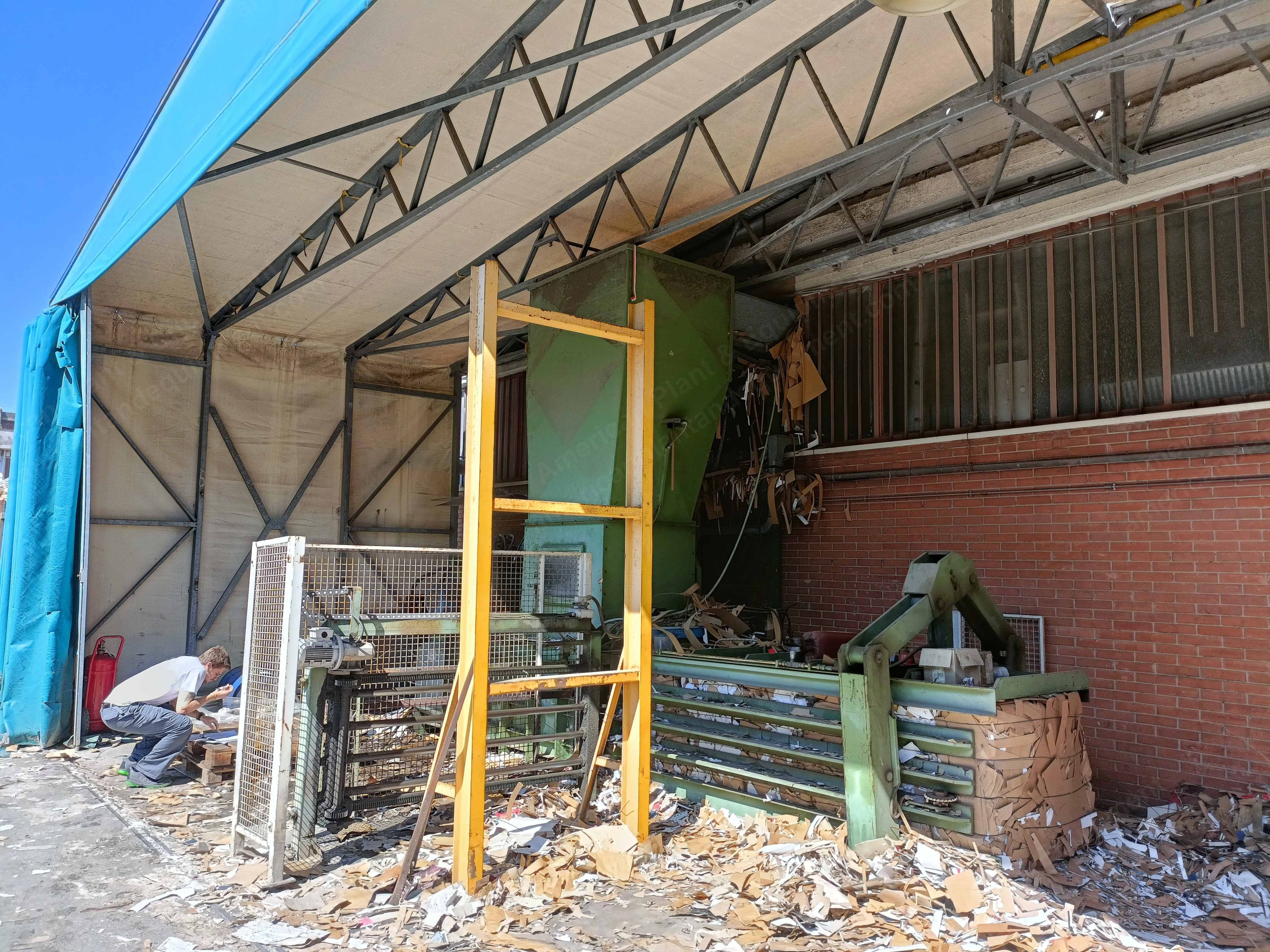 Gualchierani, ORL 45, Horizontal Hydraulic Bale Press, 45 Tons, Automatic Wire Tying, Refurbished, with New Air Condenser
