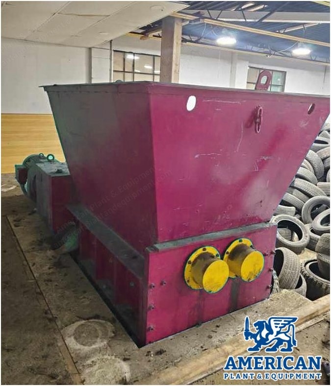 Shredpax, AZ-80, Twin Shaft Shredder, Dual 40 HP, 33x63 inch Cutting Chamber