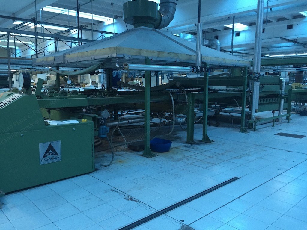 Babcock Tentering Machine, 1999, 3000mm Working Width, 4 Chambers, Horizontal Pin Chain
