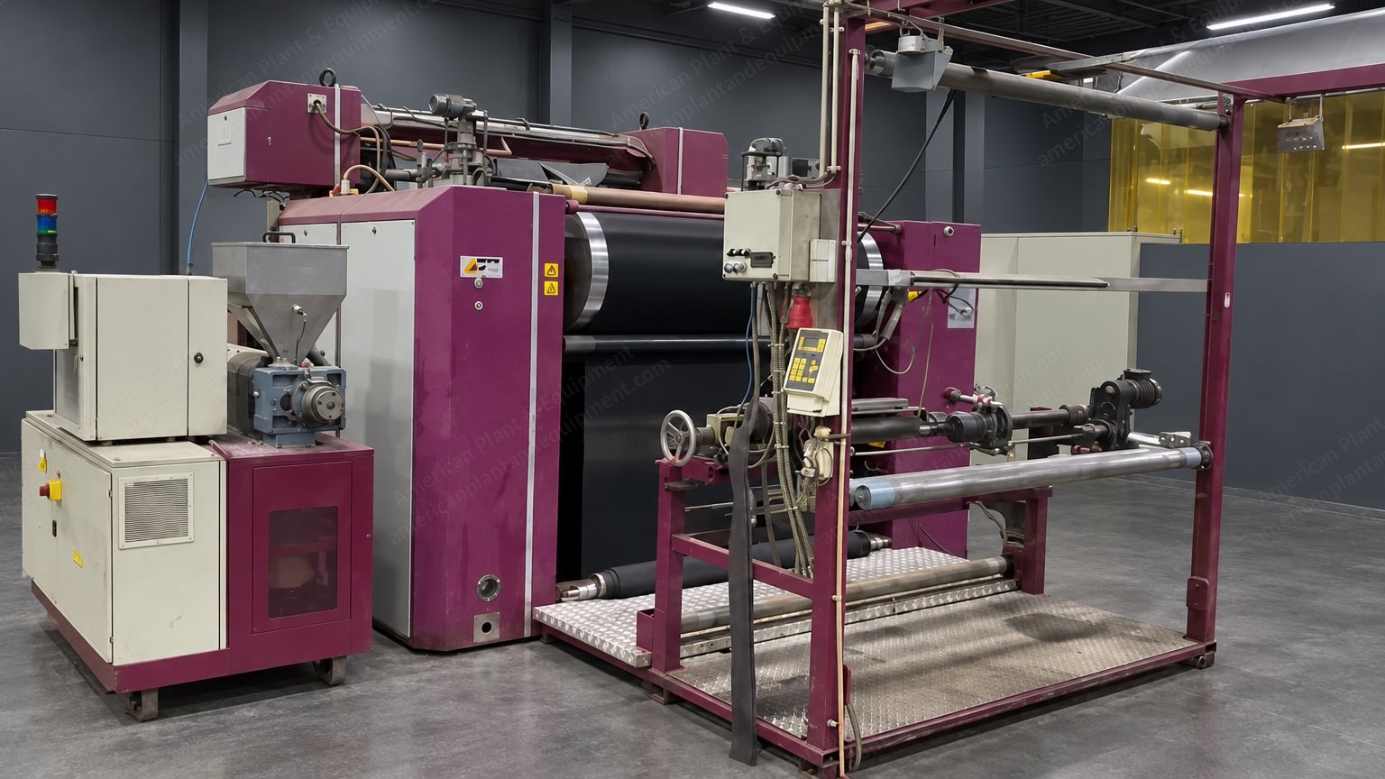 Monti Antonio Laminating Coating Machine, 2003, 1800mm Working Width, Foam Mixer, Pleva Weft Straightener