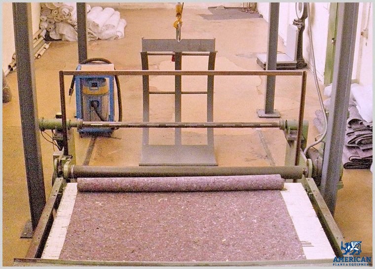 Bruckner Impregnation Line, 1987, 2500mm Working Width, 5 Zones, with Dilo Cutting and Winding Unit