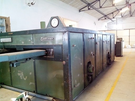 Bruckner Tenter, 1400mm Width, 2 Chambers, Steam Heated, Clip Chain, 1976